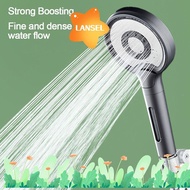 LANSEL Shower Head, 3 Modes Adjustable Large Panel Water-saving Sprinkler, Universal High Pressure Handheld Multi-function Shower Sprinkler