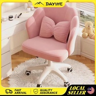 【Ready stock】Swivel Dressing Chair Lounge Backrest Chair With Wheels Hydraulic Adjustable Height Eam