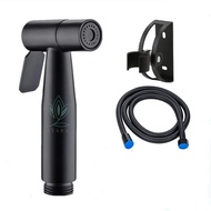 SG INSTOCK - Stainless Steel Toilet Washroom Bidet Water Spray Set Black Hose Holder Bathroom Shower - Home Improvement