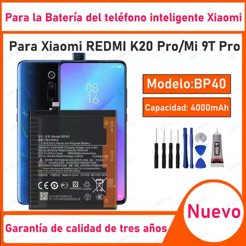 100% New High Quality BP40 Replacement Battery For Xiaomi Redmi K20 Pro /Mi 9T Pro Battery 4000mAh+F