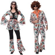 Ab 60S 3 70S Hippie Costume For Women Men 70'S Disco Vintage Outfits Cosplay Halloween Fancy Dress