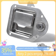 In stock-1Set Trailer Toolbox Handle Latch with Lock Highly Tool Box Latch Paddle Lock 4-3/8Inch X 3