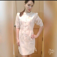 Modern Filipiniana ladies barong Dress