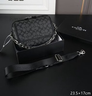 COACH 蔻馳 Charter 郵差包單肩斜挎包