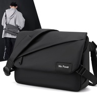 New Men's Simple Crossbody Bag Fashionable One-Shoulder Men's Bag Large Capacity Water-Repellent Messenger Bag Business Briefcase