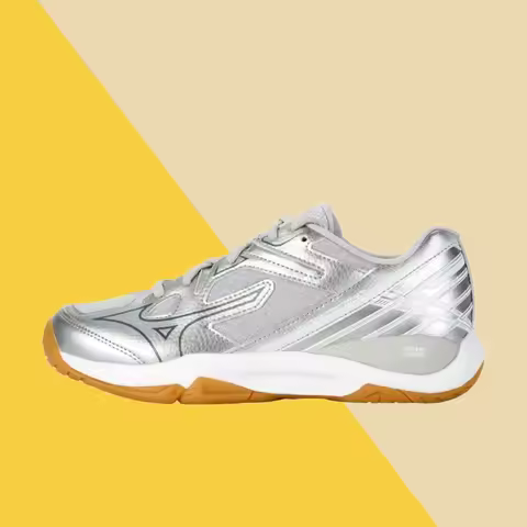 Mizuno WAVE SMASH CN lightweight, flexible low-top badminton shoes for men and women, Millennium Sil