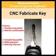 Proton Ertiga Key Cut duplicate pendua with CNC Machine