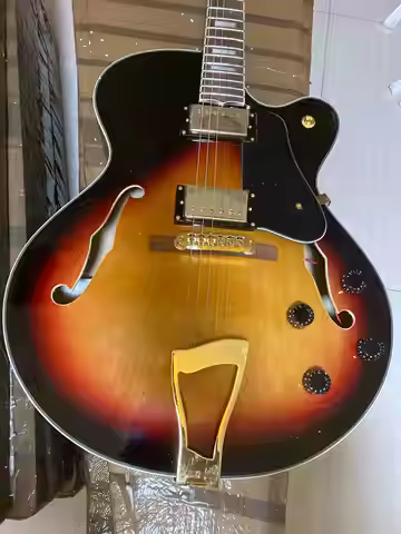 25-35 days Delivey)Send tomorrow G Custom L-5 Jaz.z Guitar .CES Arc.htop Semi Hollow Electric Guitar