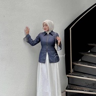 KEMEJA Ailee Shirt - Women's Slimfit Long Sleeve Shirt - Slim Fitted Shirt - Women's Denim Top - Wom