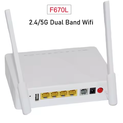 F673A-V2 F673A-V9 F670L Gpon ONU Dual Band Wifi 4GE 5G 2.4G Zxhn F670L ONT Router High Speed Interne