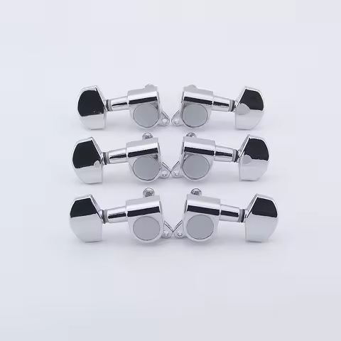 Clearance Sale. 1 Set GuitarFamily 3R-3L Guitar Machine Heads Tuners Chrome ( #0751 ) MADE IN KOREA