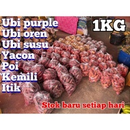 ANEKA UBI/UBI PURPLE/OREN/SUSU/ITIK/KELING/YACON/POI/NEW STOK