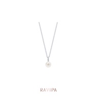 TINY DIAMOND PEARL NECKLACE