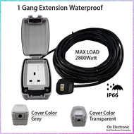 1 Gang 3Pin Switch Socket HEAVY DUTY TRAILING EXTENSION SOCKET Waterproof Garden Sirim IP66
