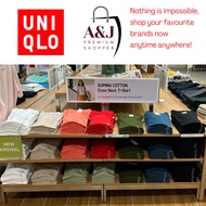 [100% ORIGINAL💯🛍️] UNIQLO SUPIMA COTTON Crew Neck Short Sleeve T-Shirt Women Baju Kosong Tshirt Lengan Pendek Perempuan