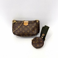 LV包包Multi Pochette原花綠背帶五用麻將包M44813