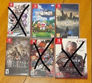 Nintendo Switch Games - Doraemon, Hogwarts Legacy, Octopath Traveler