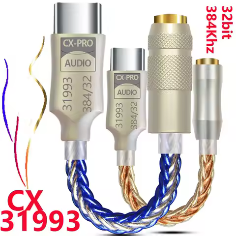 Conexant cx dac CX31993 pro USB Type C Earbuds CX-PRO DAC Headphone Amp with 3.5mm for iPhone 15 plu