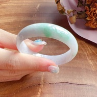 春帶彩翡翠手鐲 | 14圍 | 天然緬甸玉A貨翡翠 | 送禮