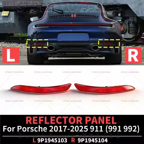 For Porsche 2017-2025 911 Carrera Targa (991 992) Rear Bumper REFLECTOR PANEL OEM 99163145501 991631