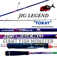 GTECH 2021 Jig Legend Light Jigging Spinning Rod, Butt Joint