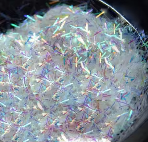 1Box Colorful Stripe White AB Glitter Paillette Stripe Flakes Manicure Nail Art Decoration Holograph