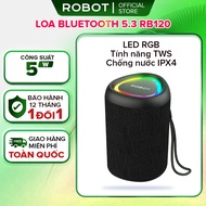 [mẫu mới về]Robot Loa bluetooth Mini công suất 5W chống nước đèn Led RGB hỗ trợ kết nối thẻ nhớ RB12
