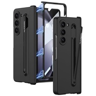 เคสพร้อมปากกาสำหรับ Samsung Galaxy Z Z Fold 6ปกป้องหน้าจอที่ครอบบานพับแม่เหล็กที่วางปากกา S