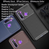 Oppo Realme 5 5i 5S 6i 6 3 Pro Beetle Fiber Shock Proof Resistant Phone Case Casing Cover