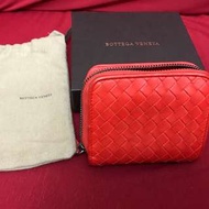 Bottega Veneta bv編織拉鍊零錢包 紅色 購於昇恆昌免稅店