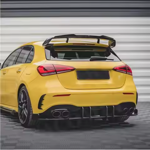 VACOMUL Rear Bumper Lip Diffuser Fins Body Kit for Mercedes Benz A Class W177 V177 A35 A45 For AMG H