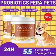Combo 4 Fera Pets Probiotics for Pets – Digestive Support, Helps Pets Eat Better & Shed Less 72g