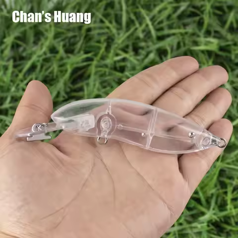 Chan's Huang 30PCS Floating Crank Wobbler Unpainted Minnow Lure Transparent Body Blanks 105MM 11.6G