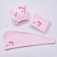 【ONEDER旺達】三麗鷗 Hello Kitty乾髮巾 立體造型乾髮帽