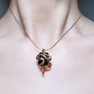 Slytherin Snake Bone Chain Vintage Necklace