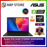 Asus ProArt P16 OLED H7606W-IME038WSM 16″4K Touch Laptop Nano Black