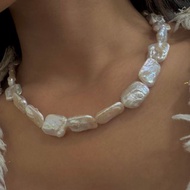 巴洛克 珍珠 方形 珍珠項鍊 巴洛克 異型 珍珠 項鍊