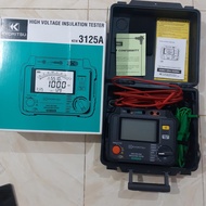 Kyoritsu 3125 HIGH VOLTAGE INSULATION TESTER MEGGER 5KV 5000V