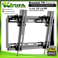 Universal 14" to 40" LCD & PC Monitor LED TV Bracket 40 32 24 21 17 14 inch 100% IRON