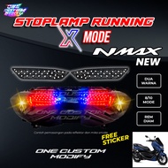 Lampu Rem New Nmax 155 X Mode 8 10 Mode Running LED Motor Variasi One Custom Modify