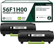 Remanufactured 56F1H00 Toner Cartridge Black 2-Pack Replacement for Lexmark 56F1H00 Black Toner Comp