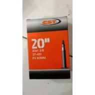 Folding bicycle inner tube 20 x 1 3/8 451 CST presta 60mm