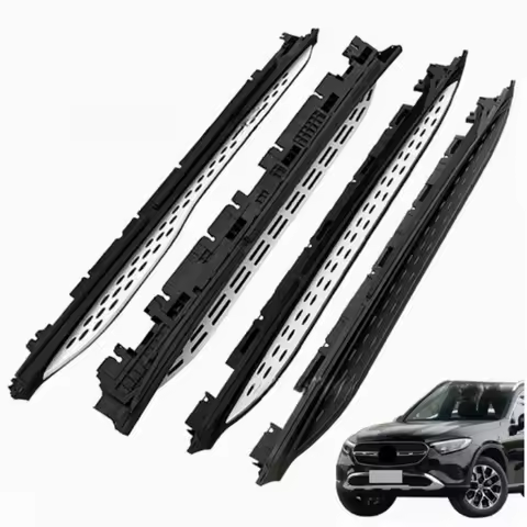 Aluminum Running Boards Side Steps for Mercedes-Benz GLC 300 2023-2025 GLC Coupe 2024-2025 Foot Peda