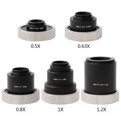 2.25X 1.5X 1.2X 0.8X 0.63X 0.5X 0.35X Trinocular Microscope Video Camera C-Mount CCD CMOS TV Adapter