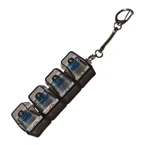 Keyboard Keychain Keyboard Key Toys Stress Relief DIY Fidget Button Keycap Fidget Keychain Toys Keys