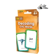 Teacher Created Resources Decoding CVC Words Flash Cards
