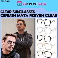 Tony Stark Iron Man Glasses CERMIN MATA FASHION CLEAR LENS VINTAGE SPEC Eyelasses Avengers Tony Star