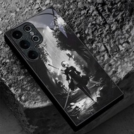NieR Automata Nier 08 design Phone Case Glass for Samsung Galaxy S20 S21 S22 S23 S24 S25 Ultra Plus 