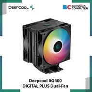 DEEPCOOL AG400 DIGITAL PLUS Dual Fan Cooler R-AG400-BKADMP-G-1
