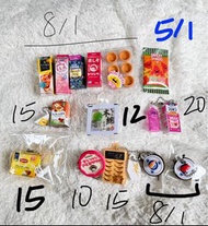 飲品 蛋撻 洗眼水 茶包 假睫毛 壽司扭蛋 J dream 日本 微縮玩具 食物 水果